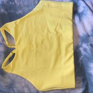 Yellow girlfriend collective topanga bra